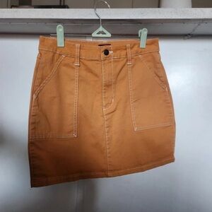 Dickies Caramel Mini Skirt with Front Pockets